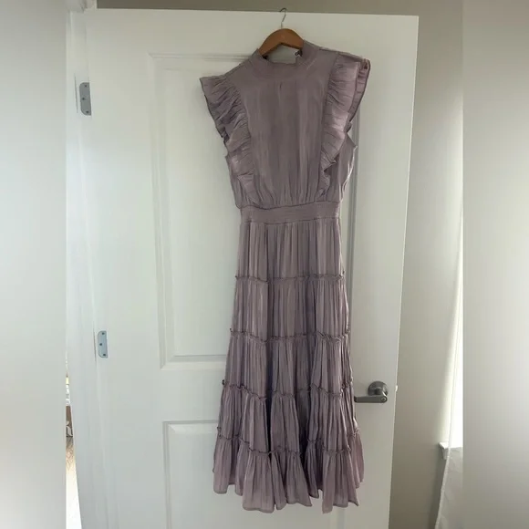 Lulus | Dresses | Lulus Lilac Ruffled Midi Wedding Guest Dress | Poshmark